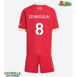 Liverpool Dominik Szoboszlai #8 Hemmaställ Barn 2025-26 Kortärmad (+ Korta byxor)